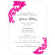 Hot Pink Damask Invitations Image 4 of 11